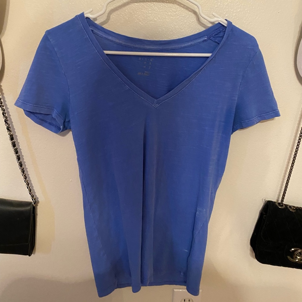 Blue V Neck